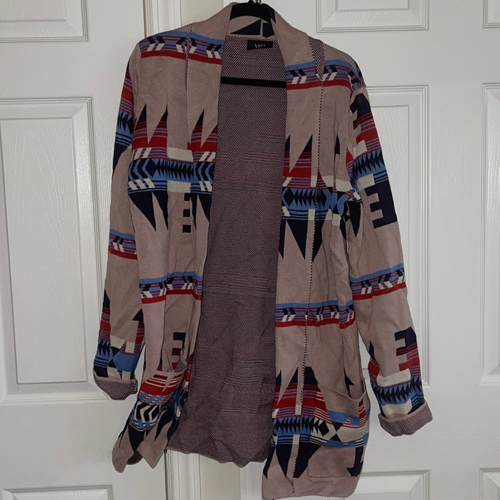 Aztec mauve sweater